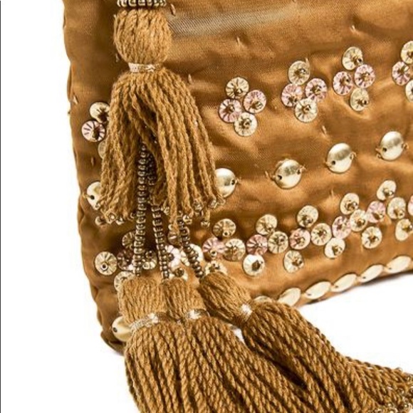 🌟 NWT Ulla Johnson Aras Clutch in Bronze - Picture 3 of 4